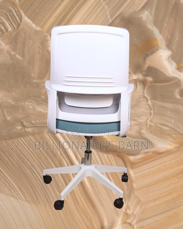 Executive White Ergonomic Mesh Office Chair | Adjustable Height - main view