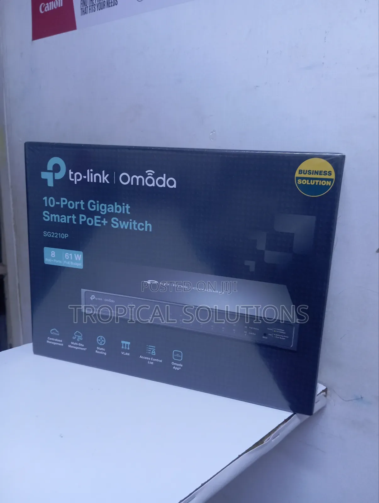 Tp-Link Omada Sg2210p 10- Port Gigabit Smart Poe+ Switch Sg2210p