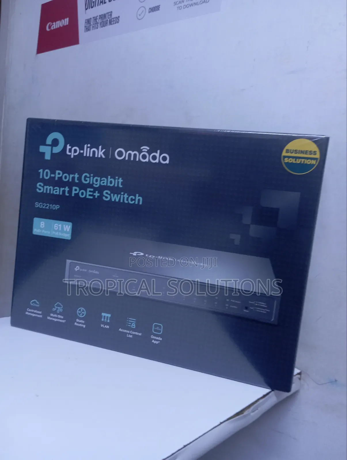 Tp-Link Omada Sg2210p 10- Port Gigabit Smart Poe+ Switch Sg2210p