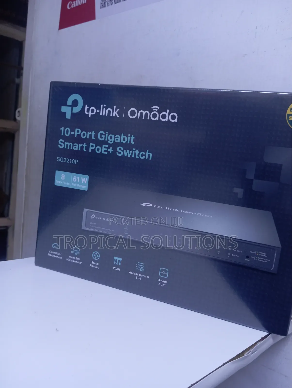 Tp-Link Omada Sg2210p 10- Port Gigabit Smart Poe+ Switch Sg2210p