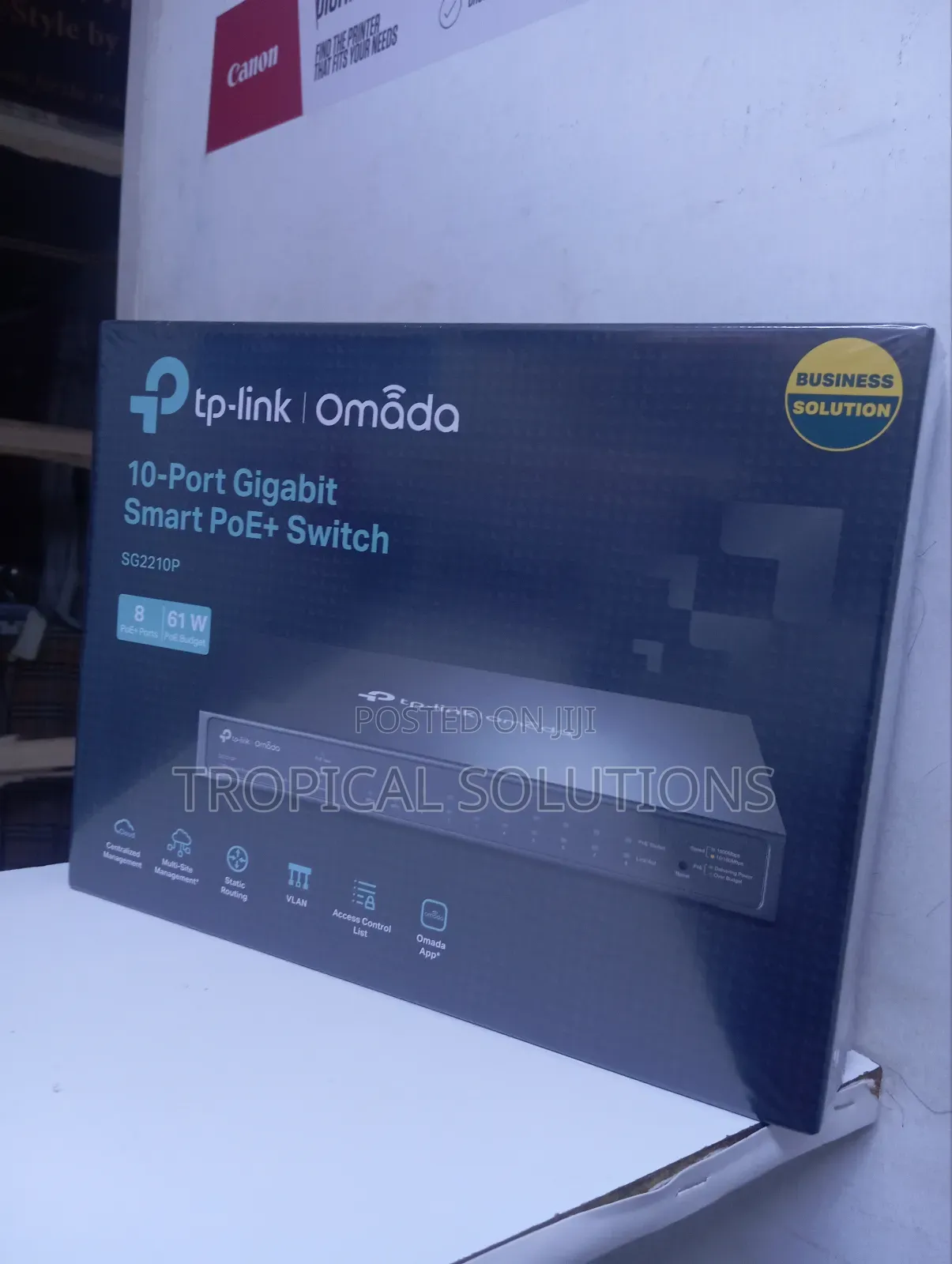 Tp-Link Omada Sg2210p 10- Port Gigabit Smart Poe+ Switch Sg2210p