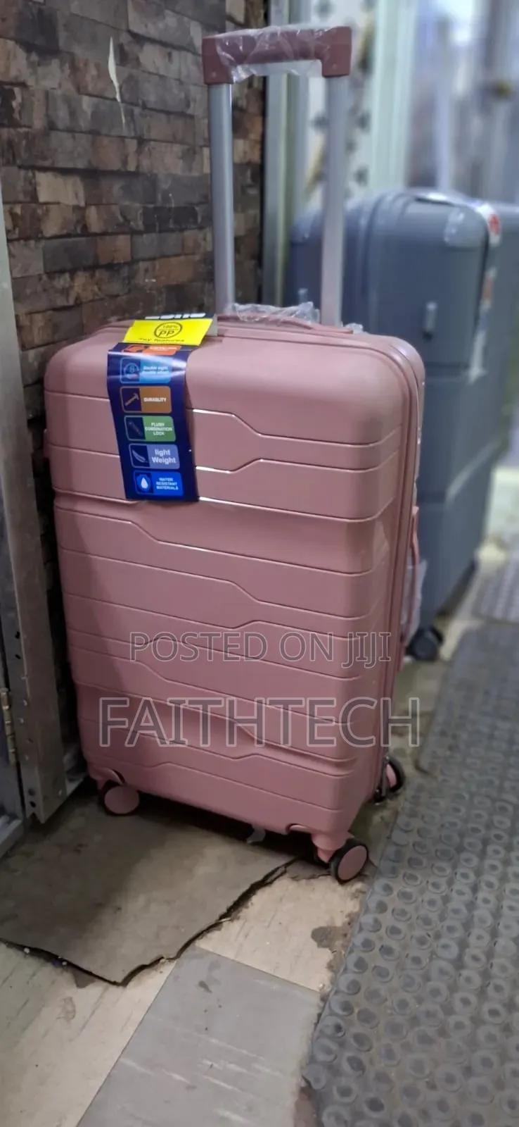 *Large Unbreakable Rubber Suitcase