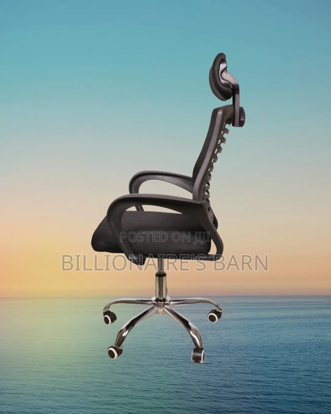 Heavy-Duty Secretarial Mesh Chair — Boosts Posture Focus