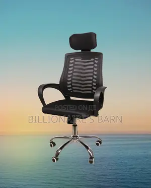 Heavy-Duty Secretarial Mesh Chair — Boosts Posture Focus