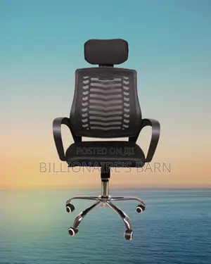 Heavy-Duty Secretarial Mesh Chair — Boosts Posture Focus