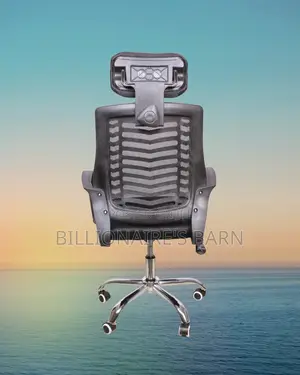 Heavy-Duty Secretarial Mesh Chair — Boosts Posture Focus