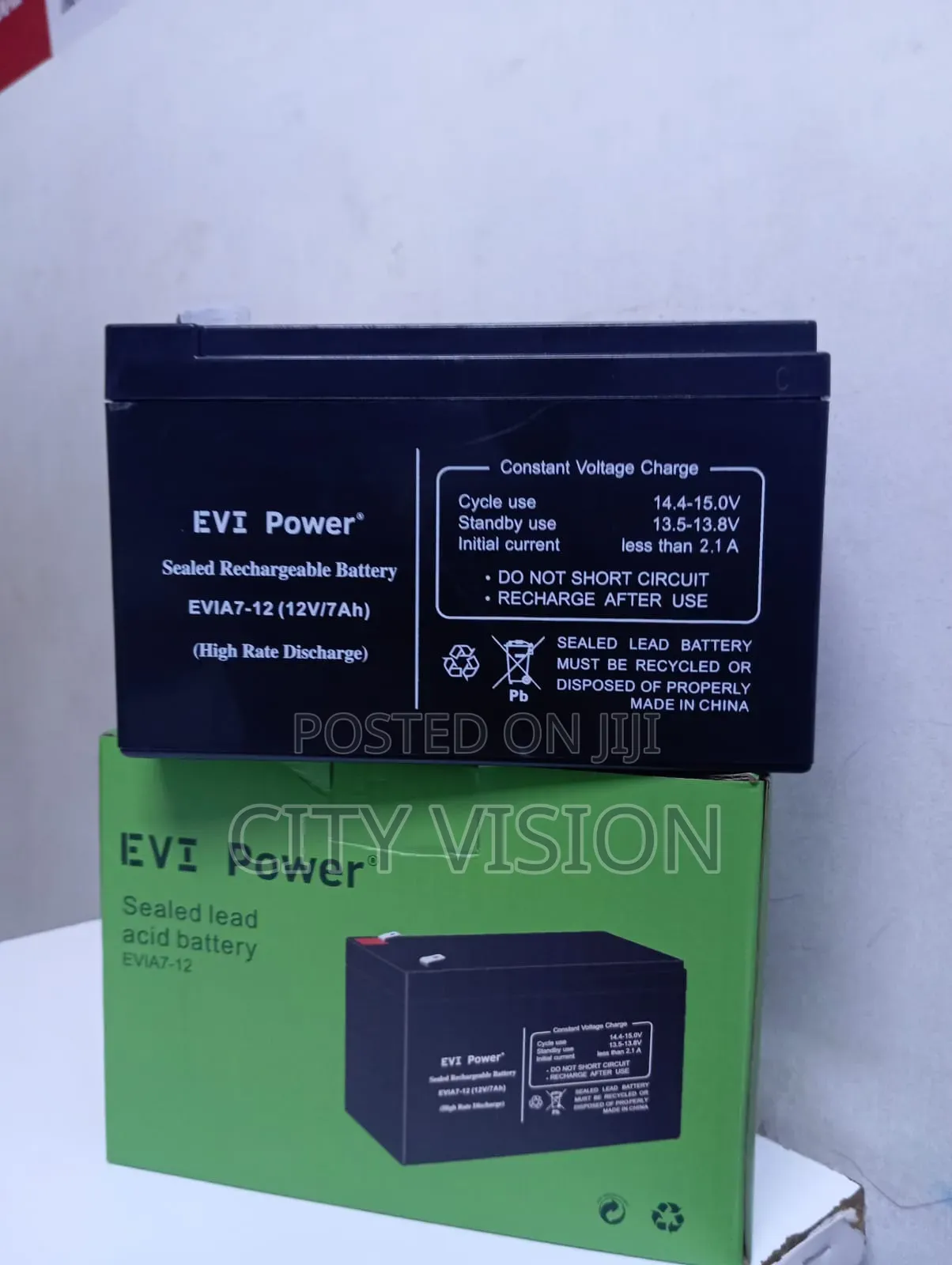 Evi Ups Battery 12v 7ah Replacement Battery