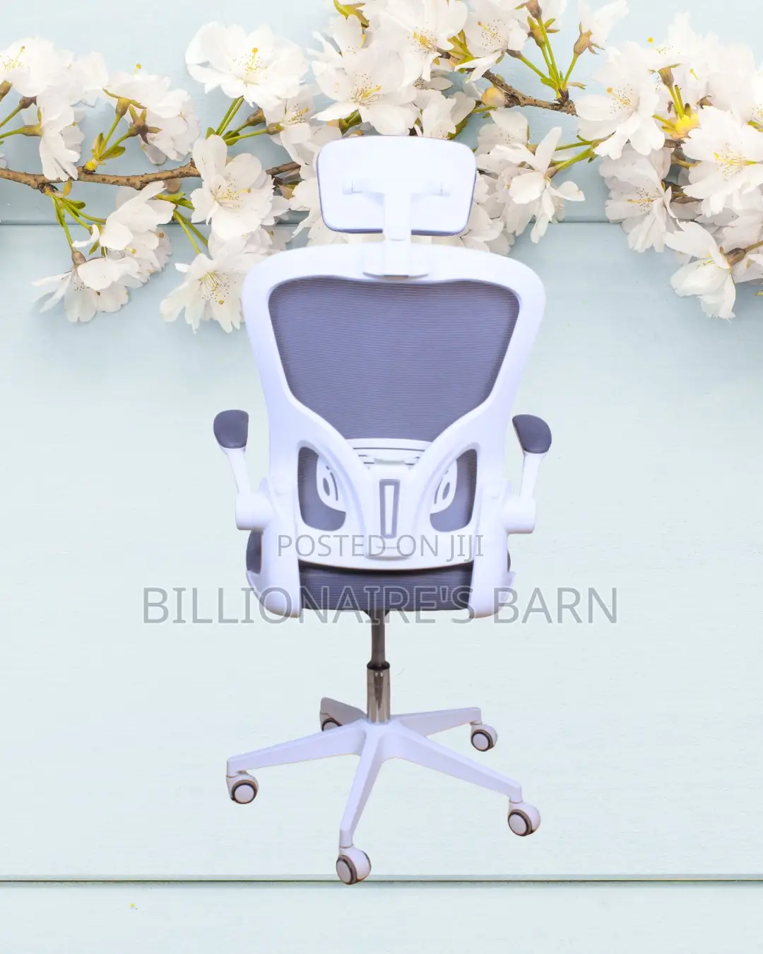Best-Seller White Ergonomic Office Chair | Nylon Castors