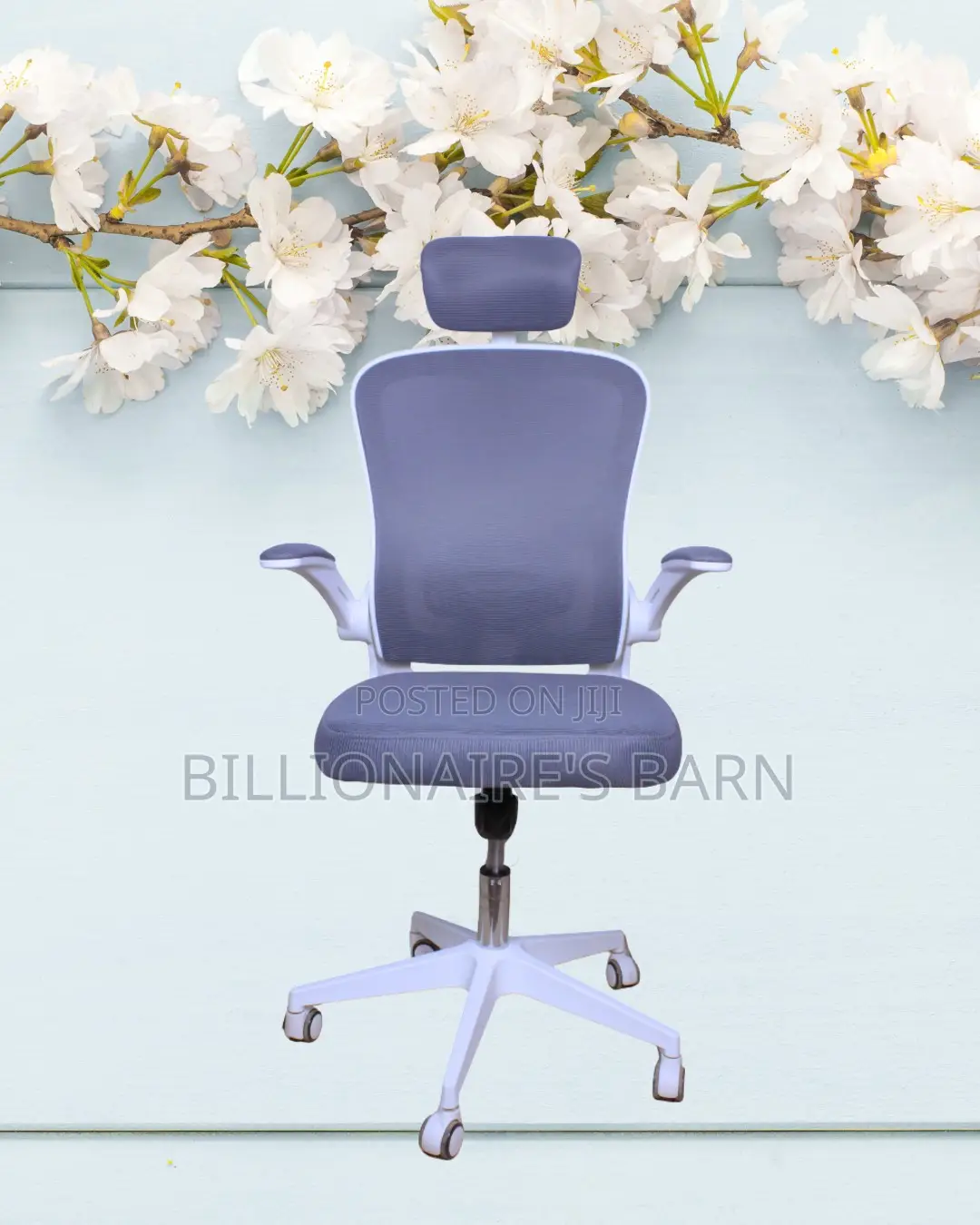 Best-Seller White Ergonomic Office Chair | Nylon Castors