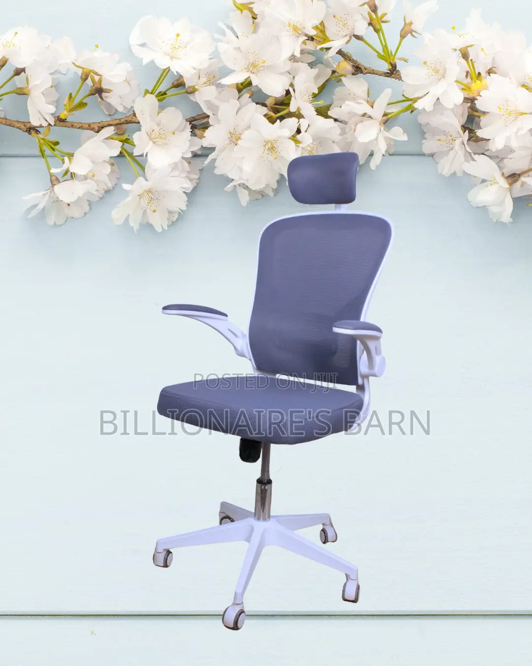 Best-Seller White Ergonomic Office Chair | Nylon Castors