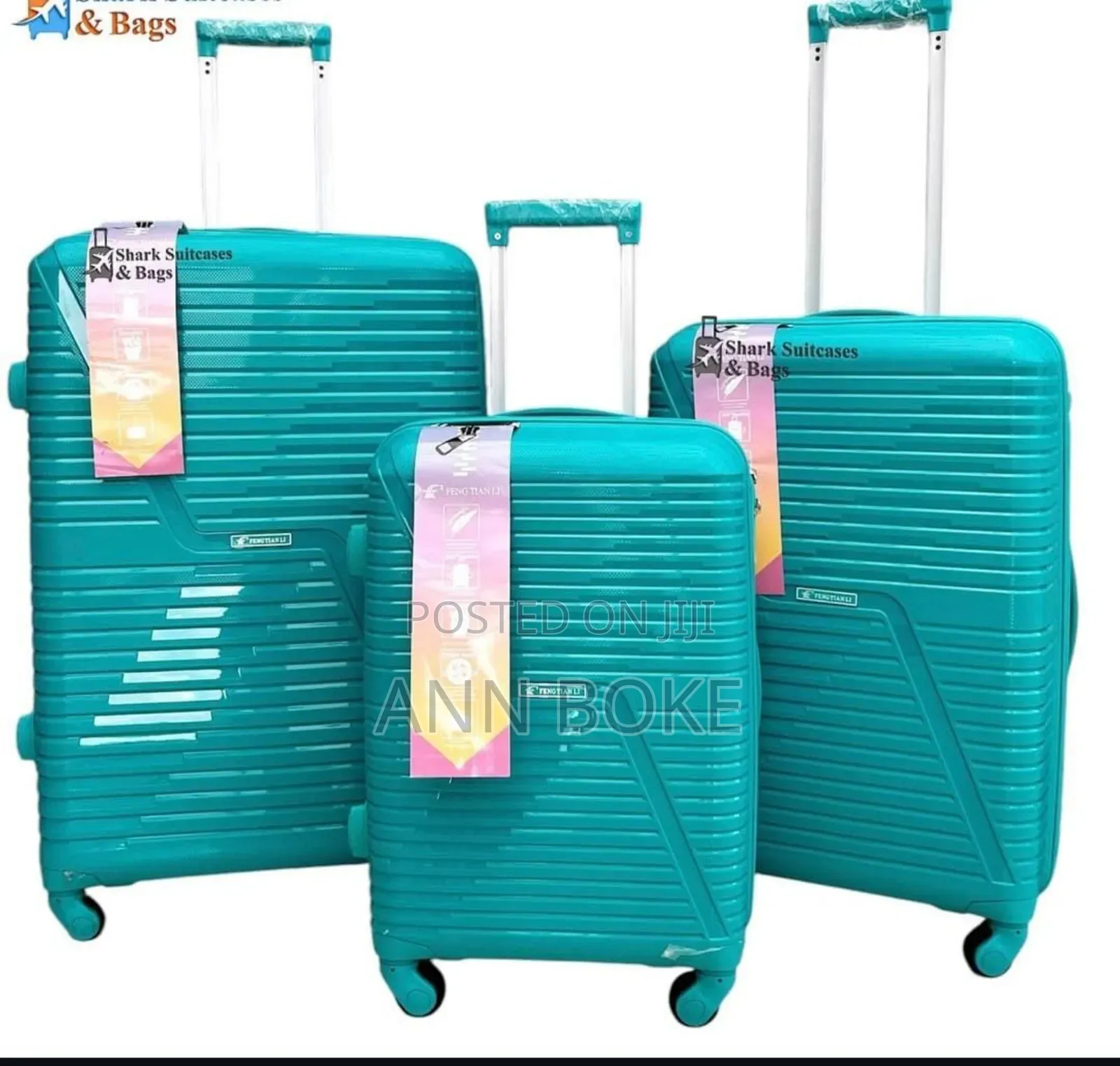 *3 in 1 Unbreakable Pp Suitcase*Zipper Closure Frame.