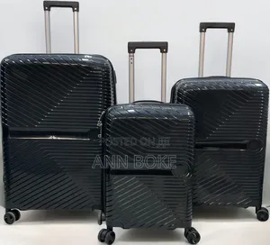 *3 in 1 Unbreakable Pp Suitcase*Zipper Closure Frame.