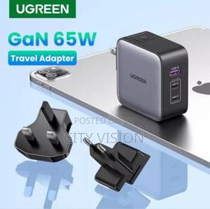 Ugreen 65w 3-Port Gan Fast Charger With Interchangeable - thumbnail 2