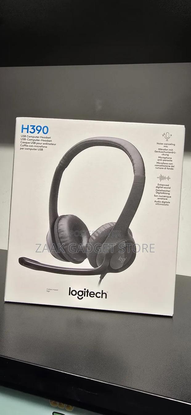Usb C Computer Headset With Carbon Impact Logo -h390
