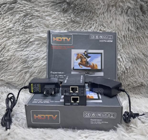 60m Hdmi Extender Transmitter Receiver Single Cat5/Cat6 Ethernet Cable