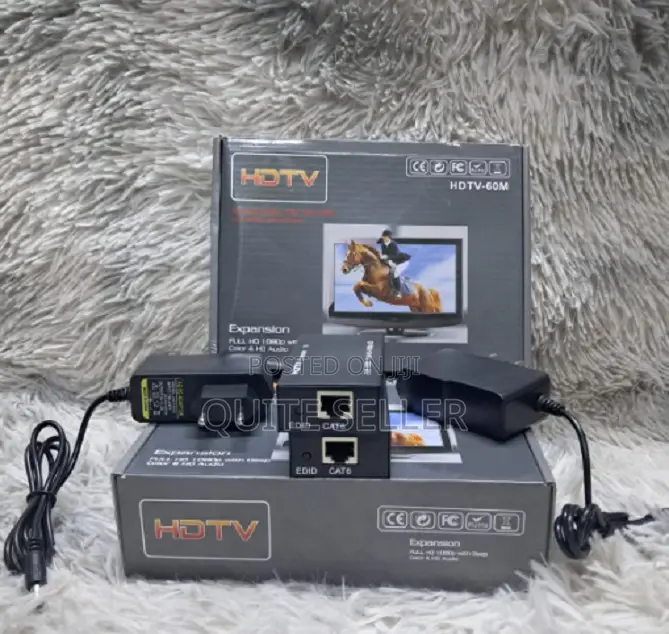 60m Hdmi Extender Transmitter Receiver Single Cat5/Cat6 Ethernet Cable