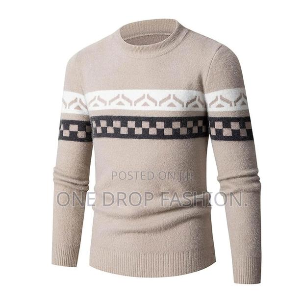 Mens Color Chenile Fleece Sweaters - thumbnail 2