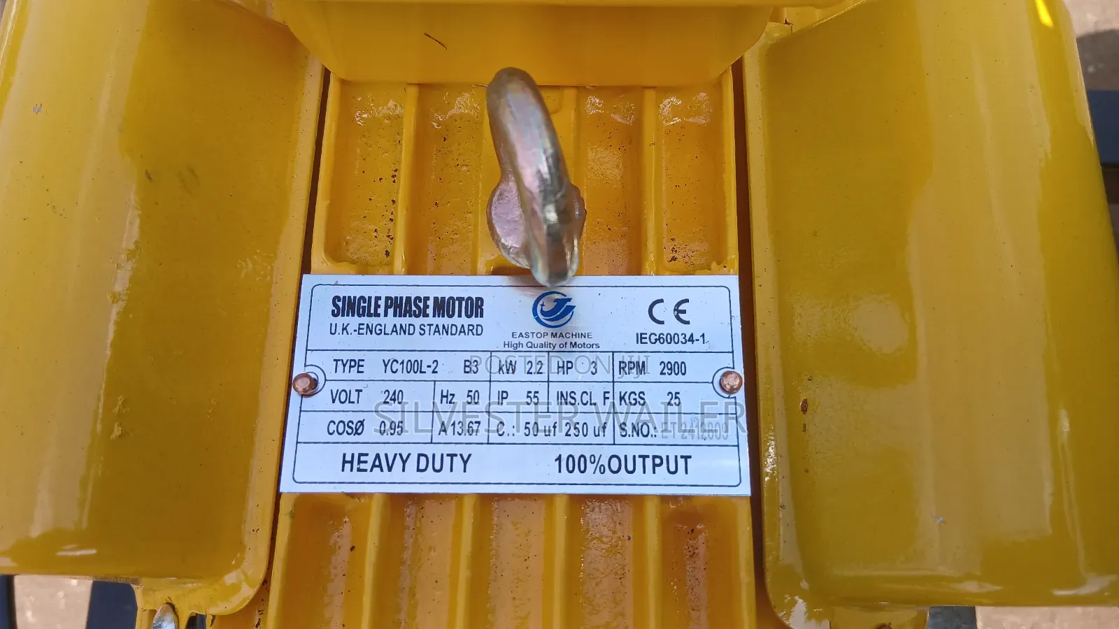 3hp Single Phase Electric Driven Motor