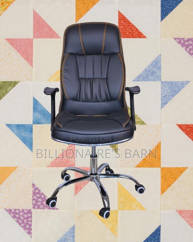 Executive Leather Office Chair | Breathable Lumbar Support - thumbnail 2
