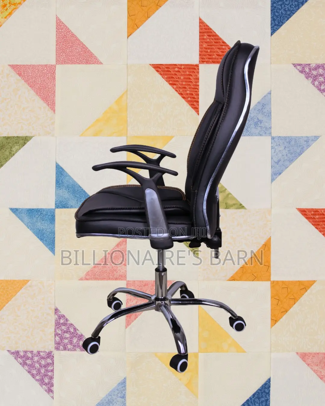 Executive Leather Office Chair | Breathable Lumbar Support