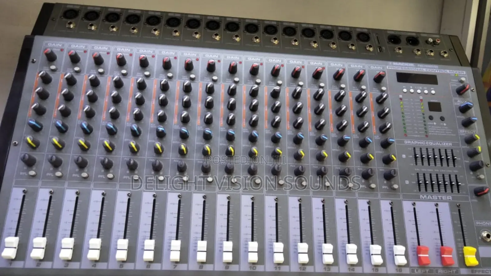 16-Channel Mackie Powered Mixers (Top)