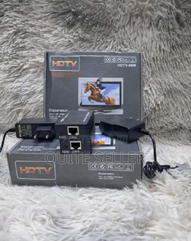Hdmi Extender Over Single Cat5/Cat6 Ethernet Cable Upto 60m 3d Support