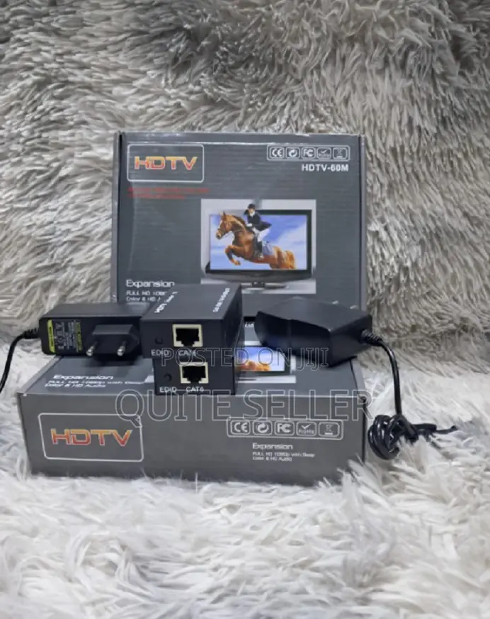 Hdmi Extender Over Single Cat5/Cat6 Ethernet Cable Upto 60m 3d Support