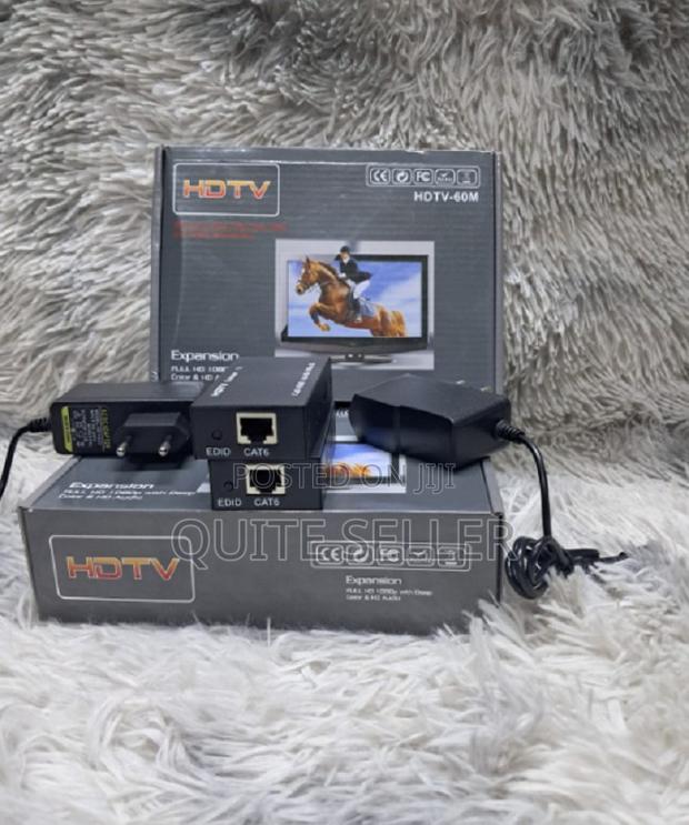 Single Cat5/Cat6 Ethernet Cable Hdmi Extender 60 Meter Length - main view