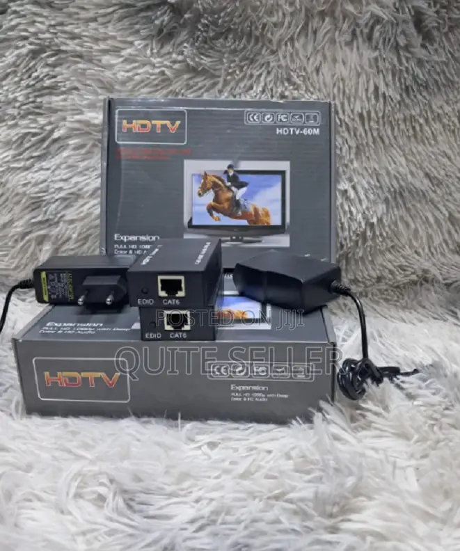 Single Cat5/Cat6 Ethernet Cable Hdmi Extender 60 Meter Length