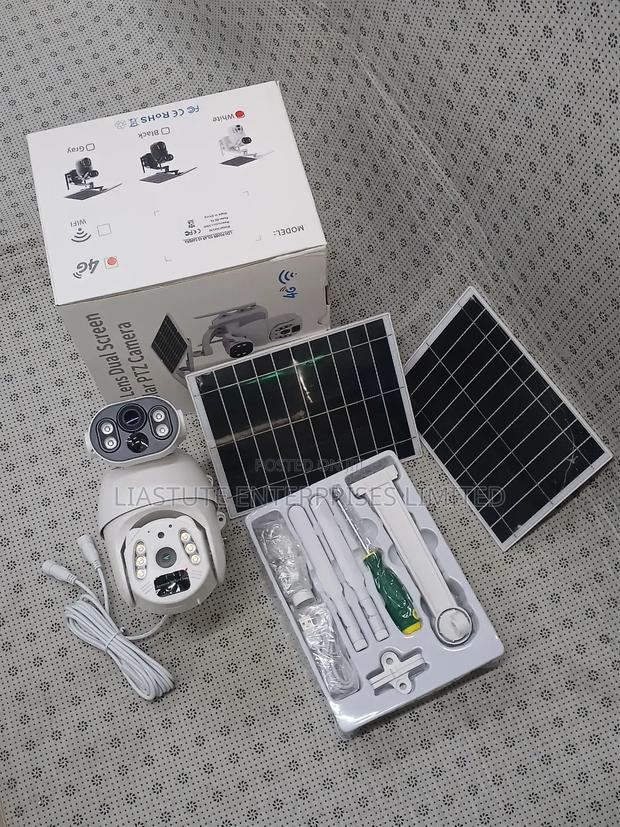 Dual Lens Dual Screen Solar PTZ Camera - thumbnail 2