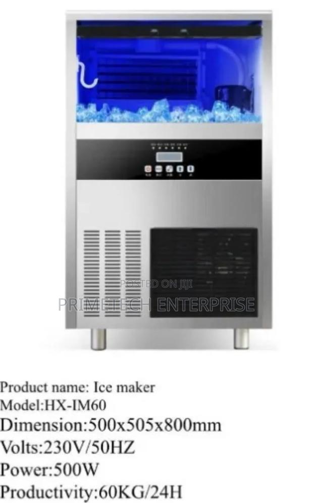 Commercial Ice Cube Maker 60kgs/24hrs Single Phase