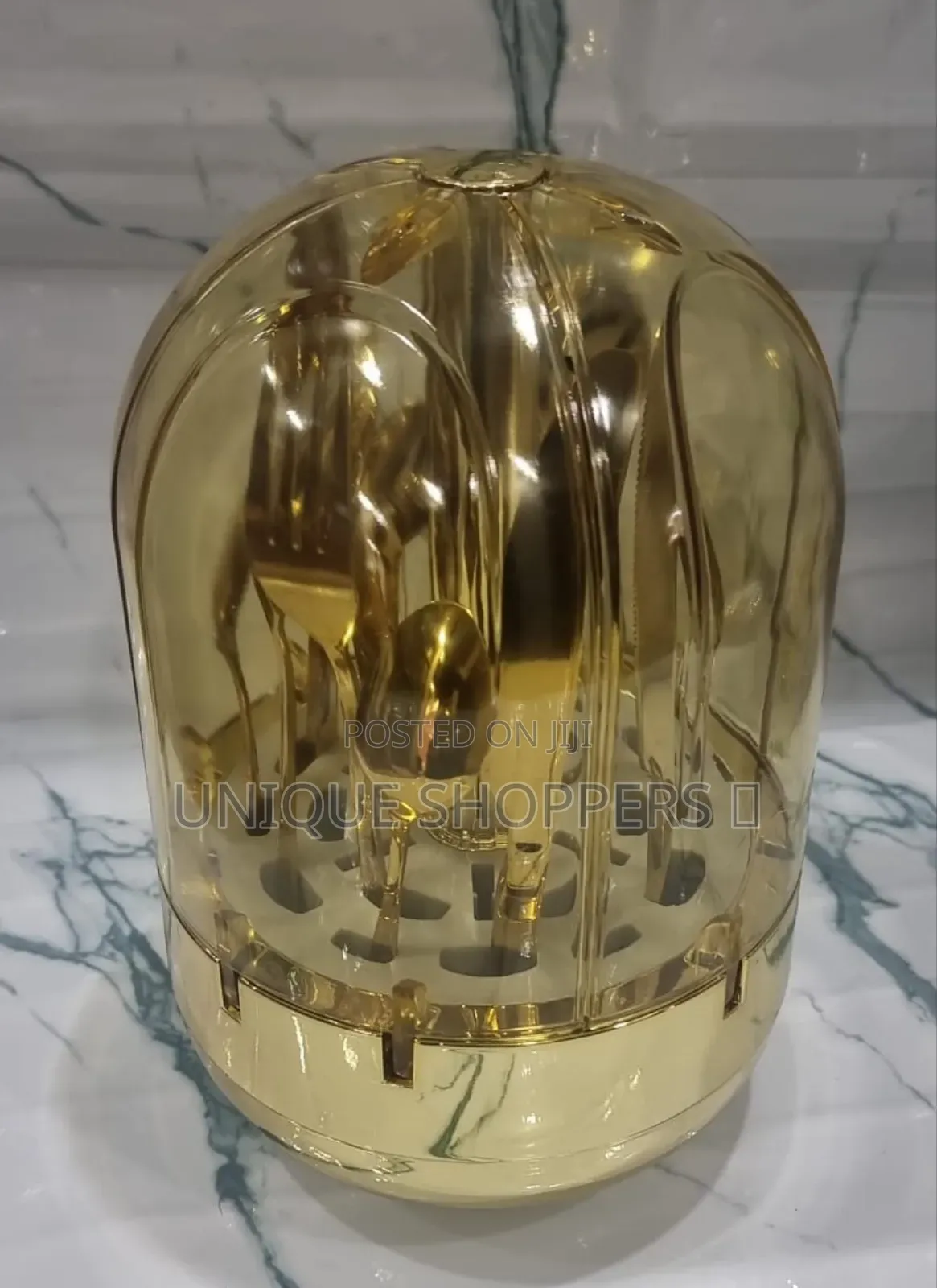 Rotating Luxury Crystal Dome Shape Cover 24pc
