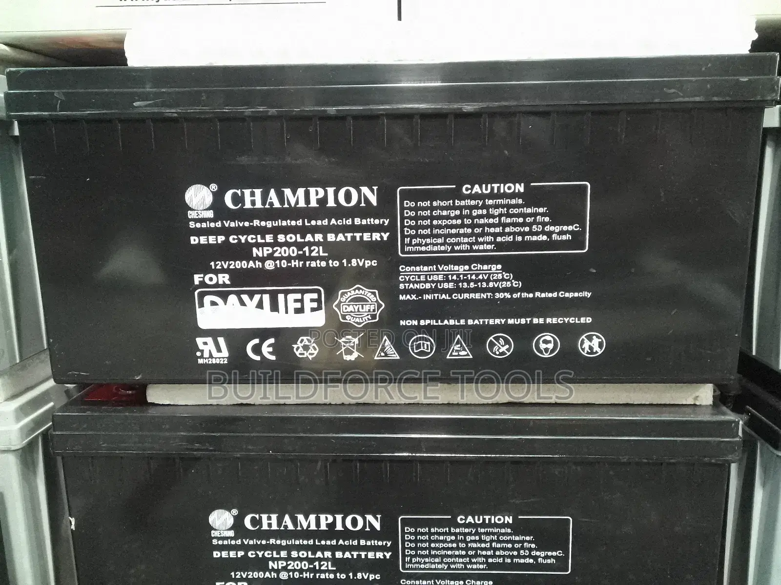 Champion Dayliff 200ah Sealed Valvelead Acid Battery