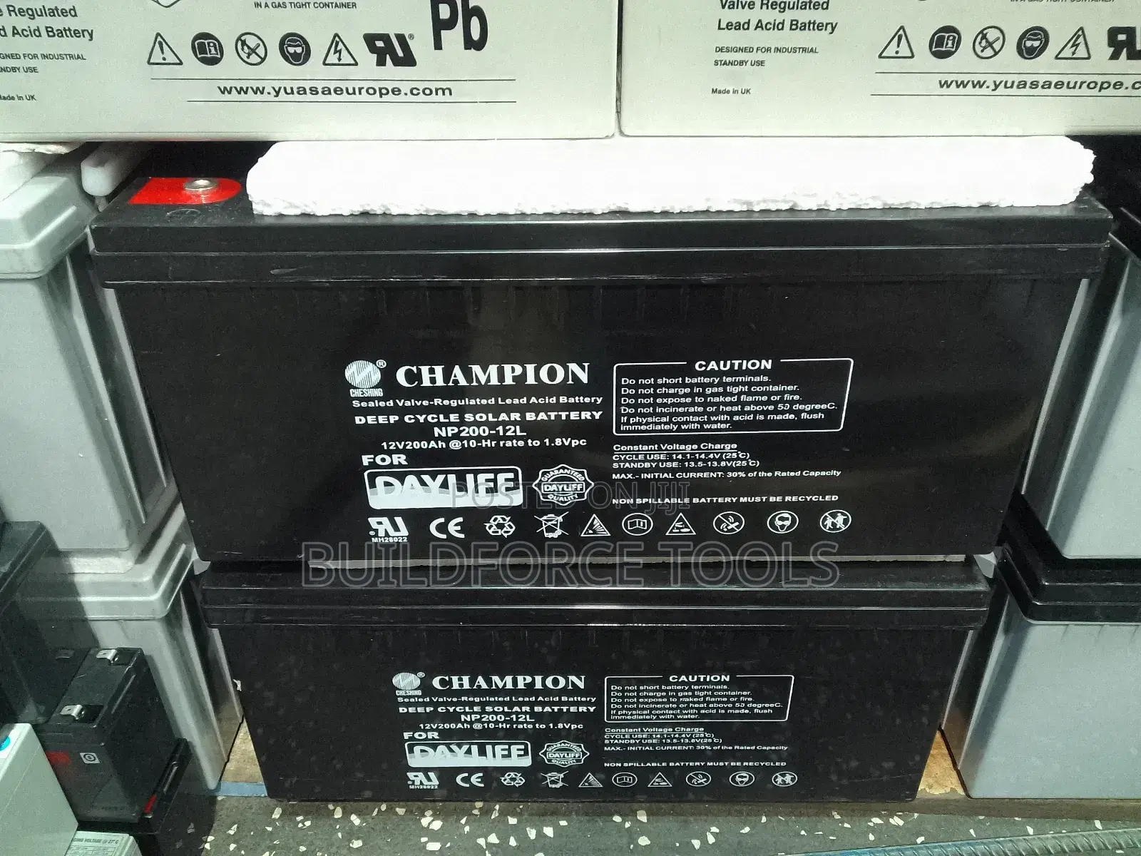 Champion Dayliff 200ah Sealed Valvelead Acid Battery