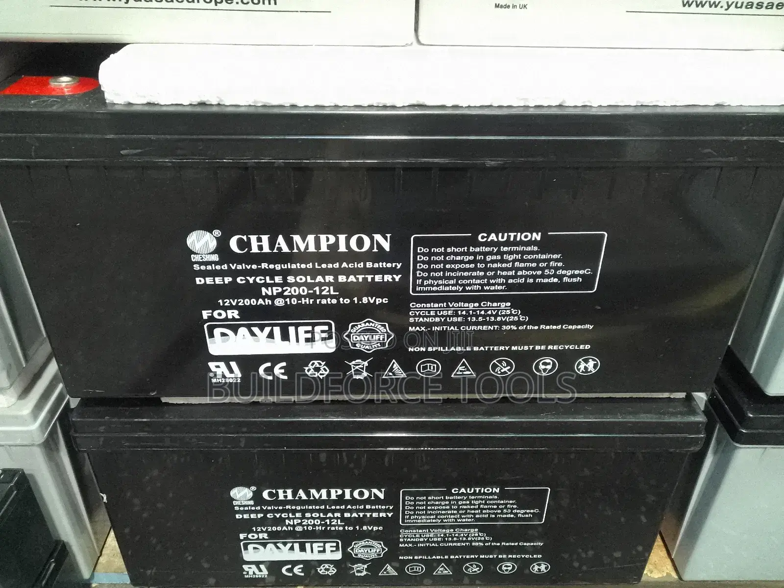 Champion Dayliff 200ah Sealed Valvelead Acid Battery