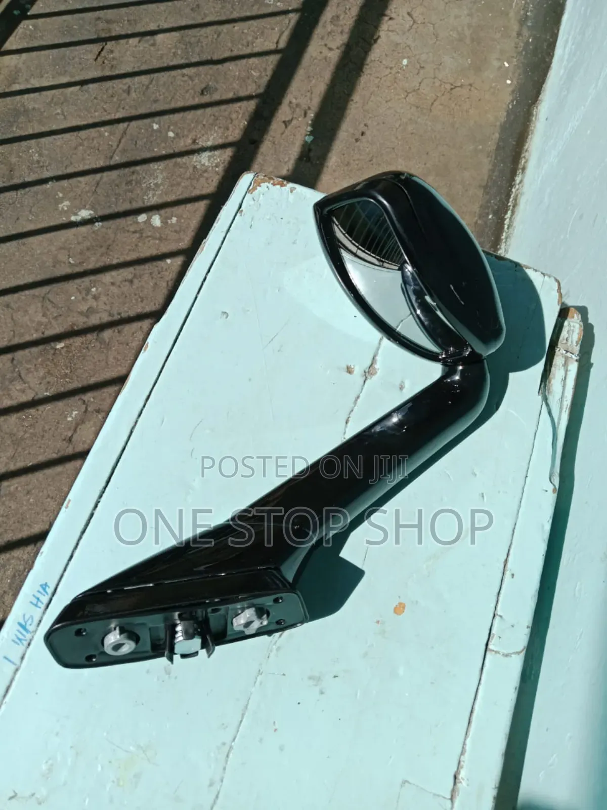 Black Prado 150 Wing Fender Mirror