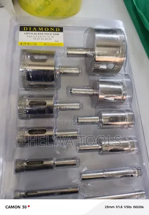 Glass Hole Saw 12 PCS Set