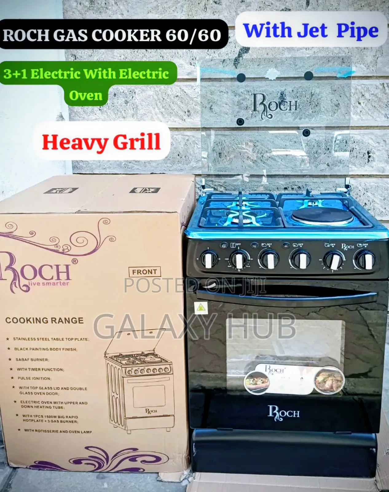 Roch Gas Cooker 60/60 Cm