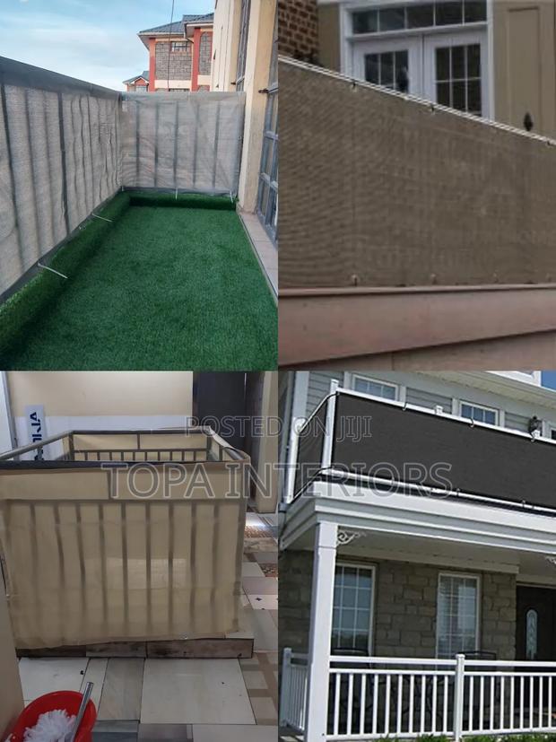 Canvas Balcony Privacy Shields for Balcony Dust Trap and Wind Breaker