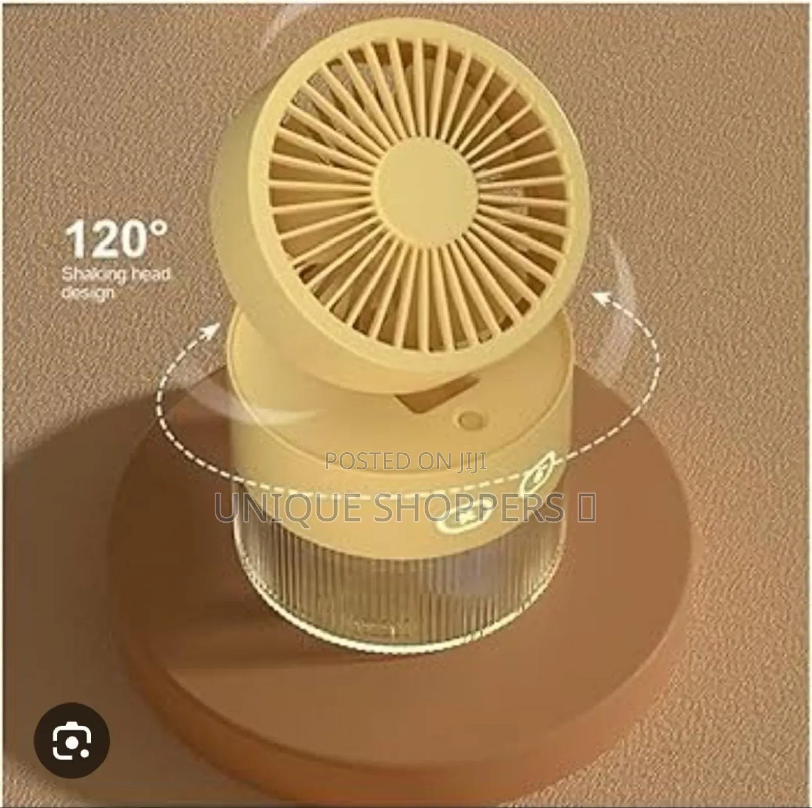 3 Speed 35ml/H Rechargeable Portable Fan With Humidifier