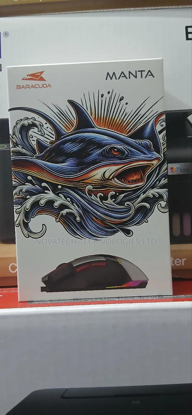 Gaming Mouse BGM-047manra Grey (Baracuda Orignal) - thumbnail 3