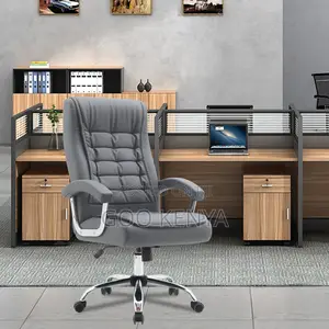 Office Chair; Modern Adjustable Leather Executive Office Chair
