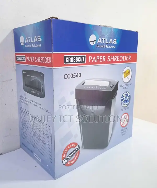 Atlas Cc0540 Paper Shredder 6 Sheets || Atlas Cc0540 Shredder