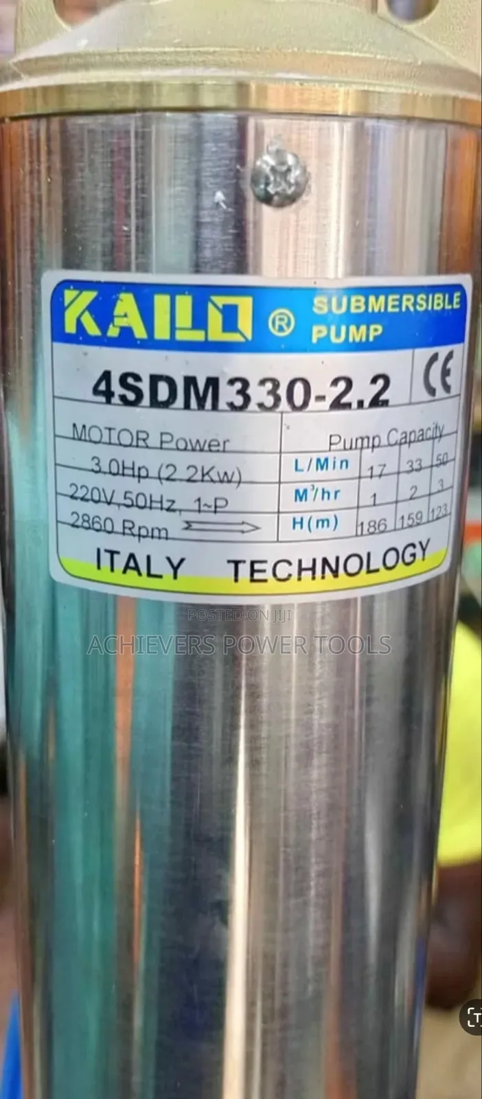 Kailo 3hp Submersible Pump Electric Water Pump