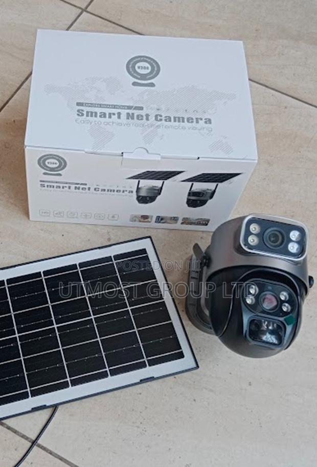 Smart Wifi Dual Lense PTZ Solar Camera Home Security - main view