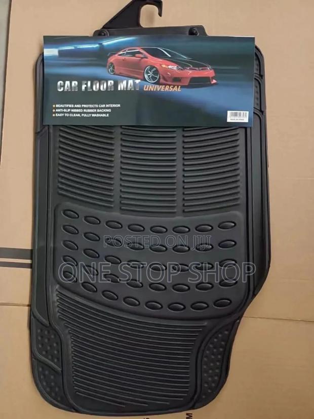5pc Antislip Rubber Backed Car Mats - main view