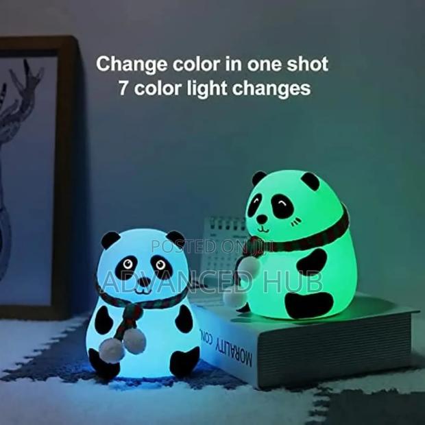 Panda Kids Night Silicone Led Bedside Lamp - thumbnail 3