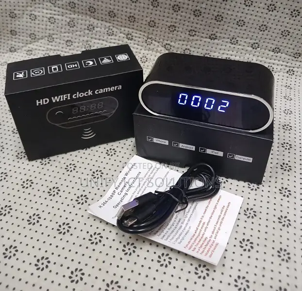 Hd Wifi Clock Camera - Hidden Surveillance Device