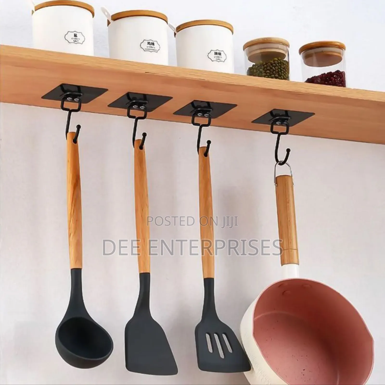 5 PCS Large Hooks Heavy Duty Waterproof Adhesive Wall Hooks