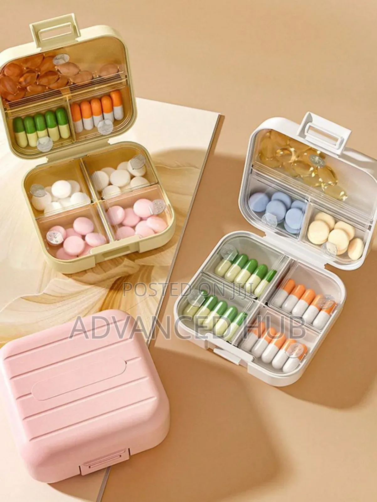 7 Grid Portable Pill Organizer